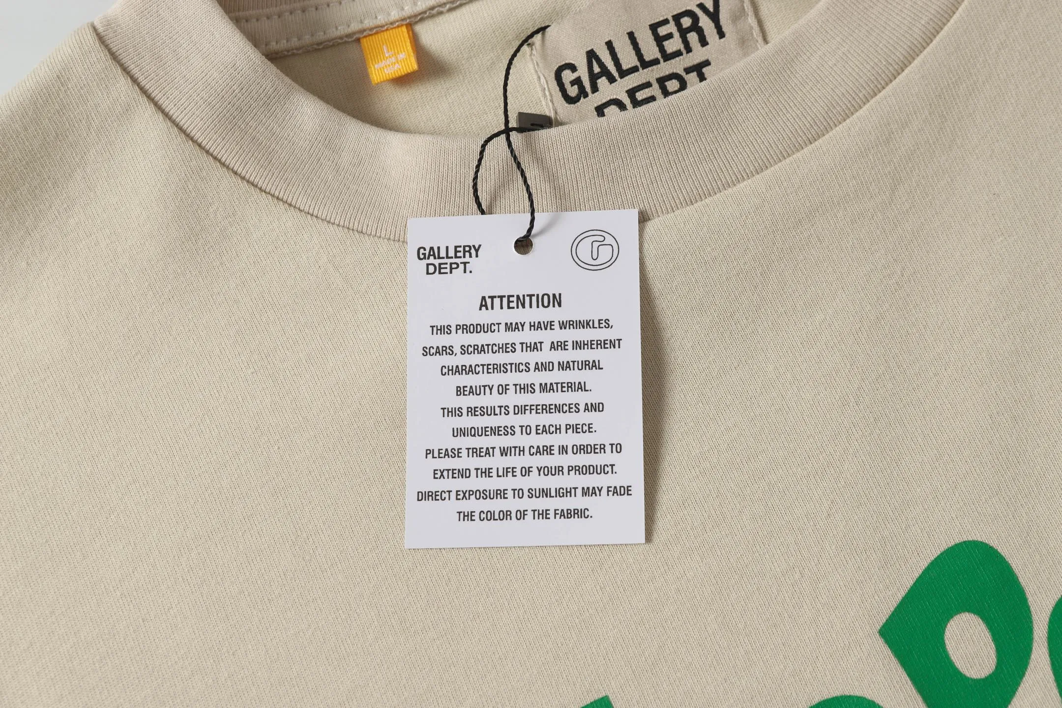 GALLERY.DEPT Summer new short-sleeved model number: D3307P104 Color: black apricot Size: S M L XL